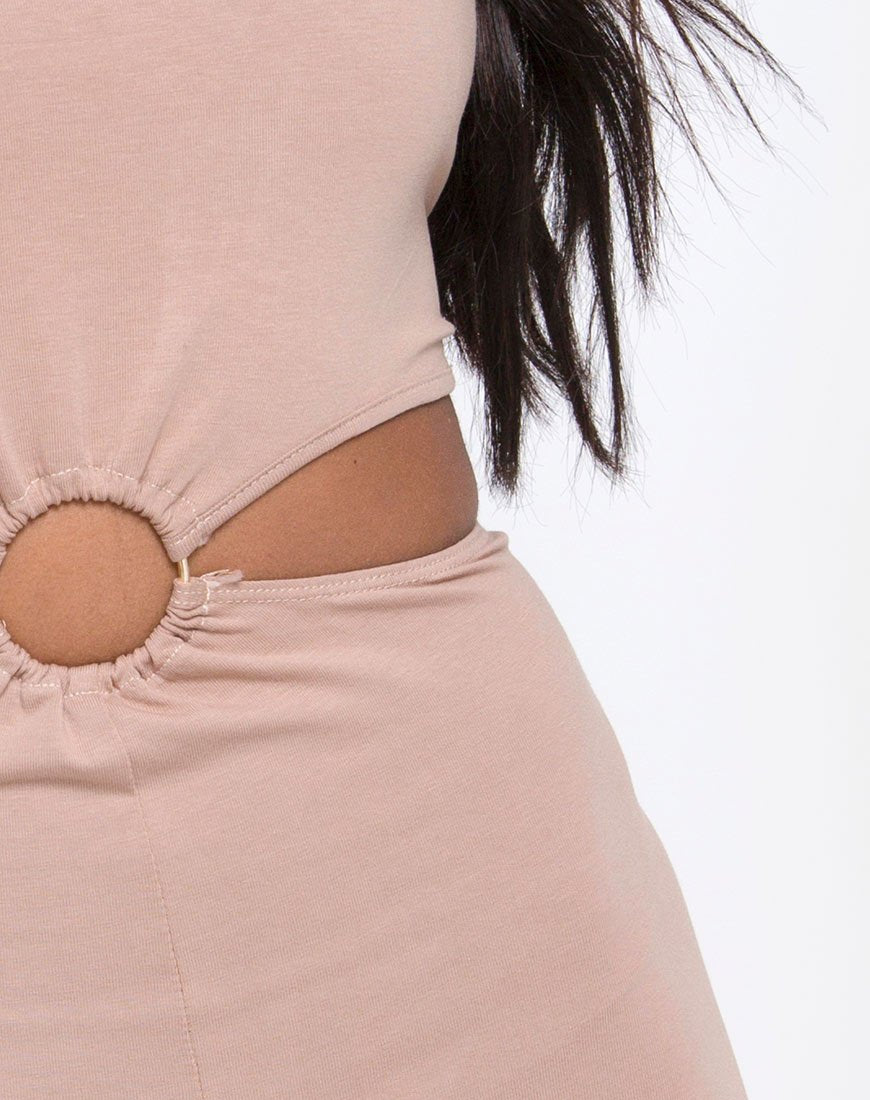 Bild von Dequa Cutout Unitard in Jersey Tan