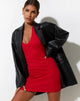 Abbildung von Desak Mini Dress in Rib Racing Red