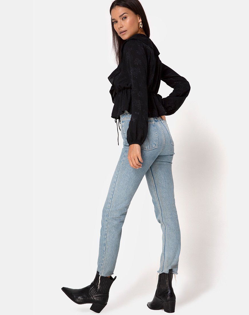 Image of Diar Top in Satin Rose Schwarz