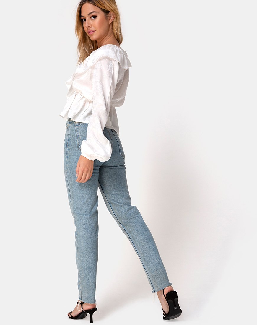 Bild von Diar Top in Satin Rose Elfenbein