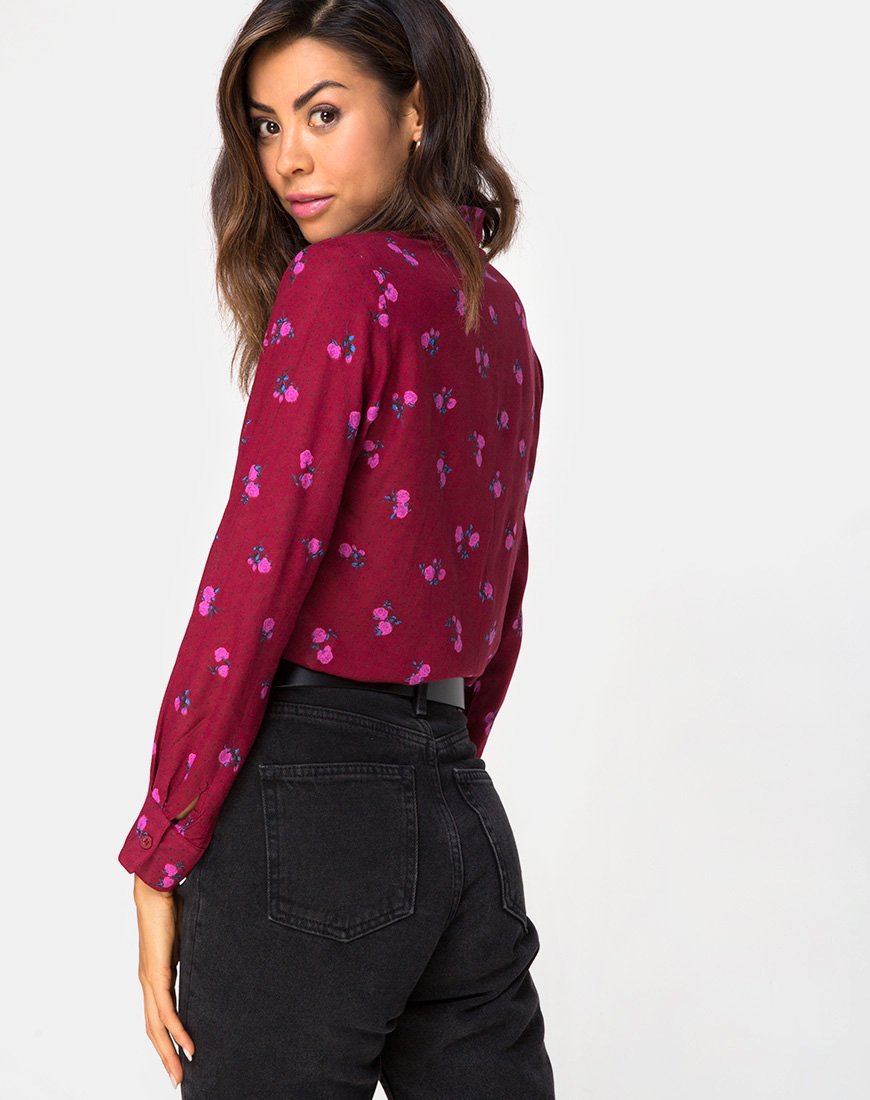Dimaris Hemd in Magenta-Rose-Rosa