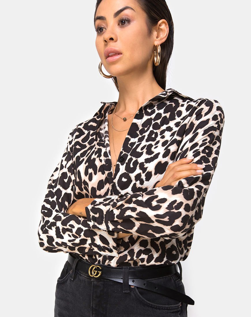 Bild von Dimaris Shirt in Übergröße Jaguar