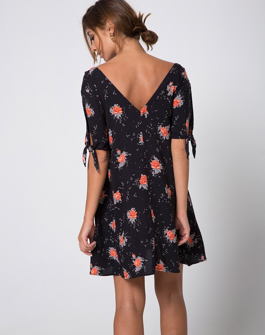 Dinda Swing Kleid in Mitternachtsrosa