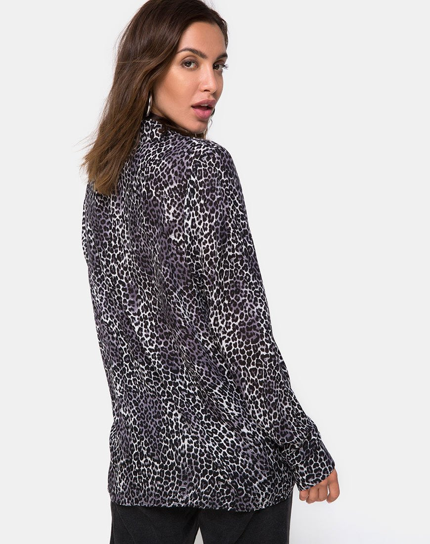Bild von Disam Shirt in Rar Leopard Grau