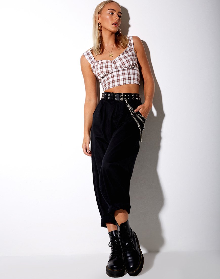Image of Disca Cami Top in Schachmatt Braun