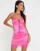 Abbildung von Ditika Minikleid aus Satin Hot Pink
