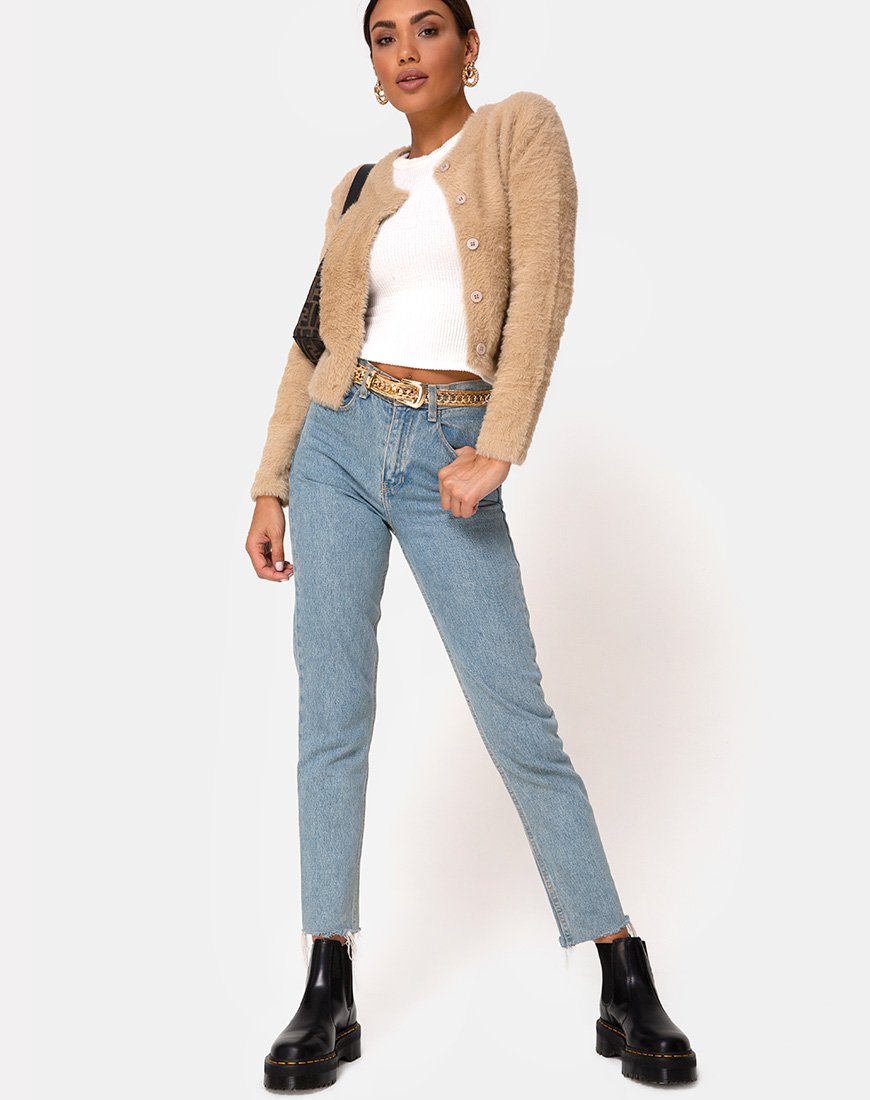 Image der Doma Strickjacke in Camel Knit