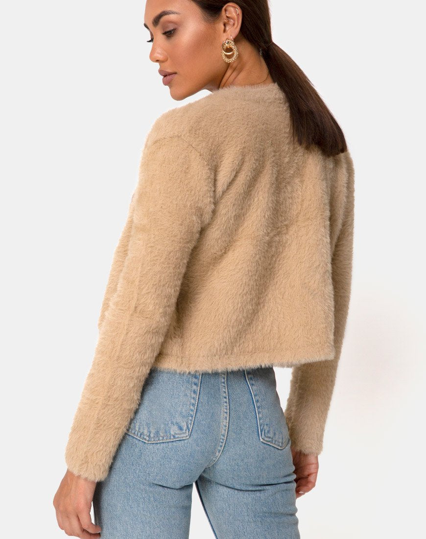 Image der Doma Strickjacke in Camel Knit