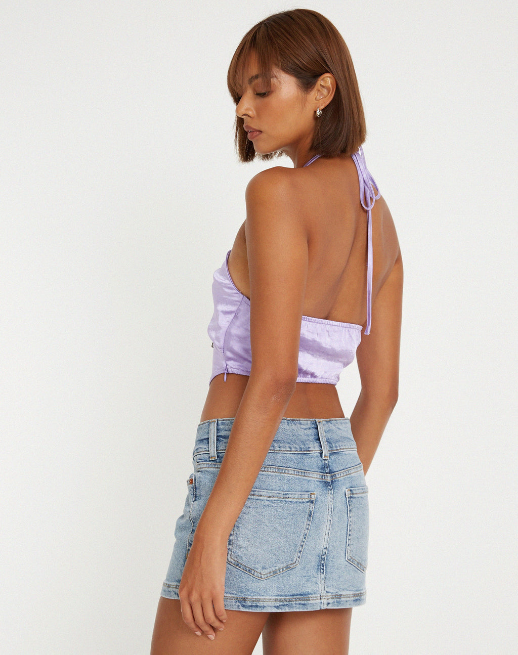 Domila Top in Satin Flieder
