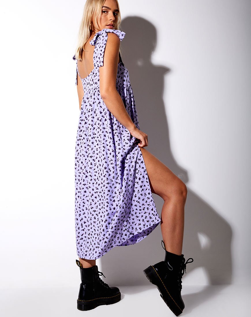 Bild von Dorothy Midikleid in Dainty Daisy Flieder