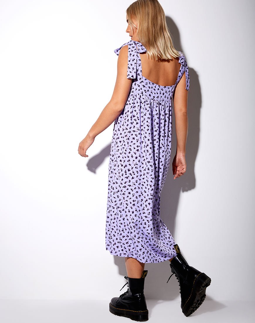 Bild von Dorothy Midikleid in Dainty Daisy Flieder