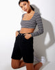 Bild von Adea Crop Top in Schwarz Grau und Weiß