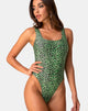 Image of Drela Badeanzug in Rar Leopard Lime