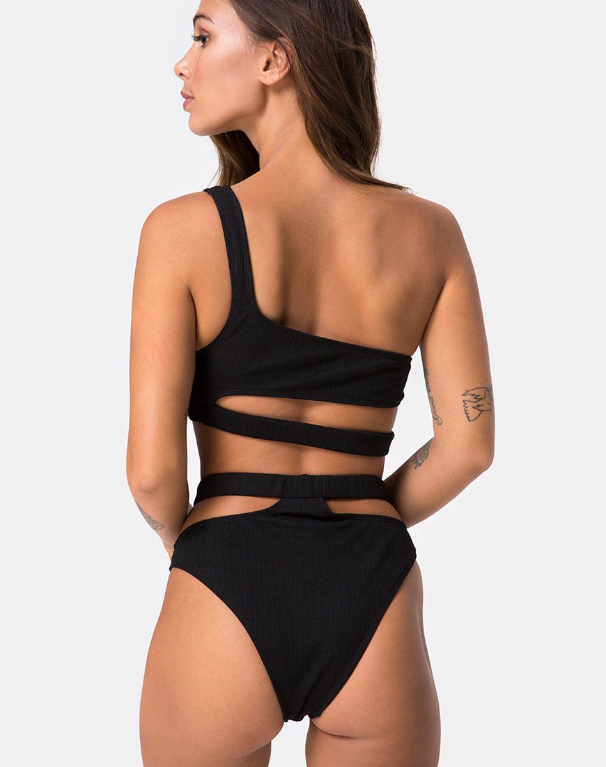 Bild von Drelins Bikinioberteil in Schwarz Rib