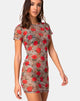 Whitney Bodycon Kleid in Tigerrose