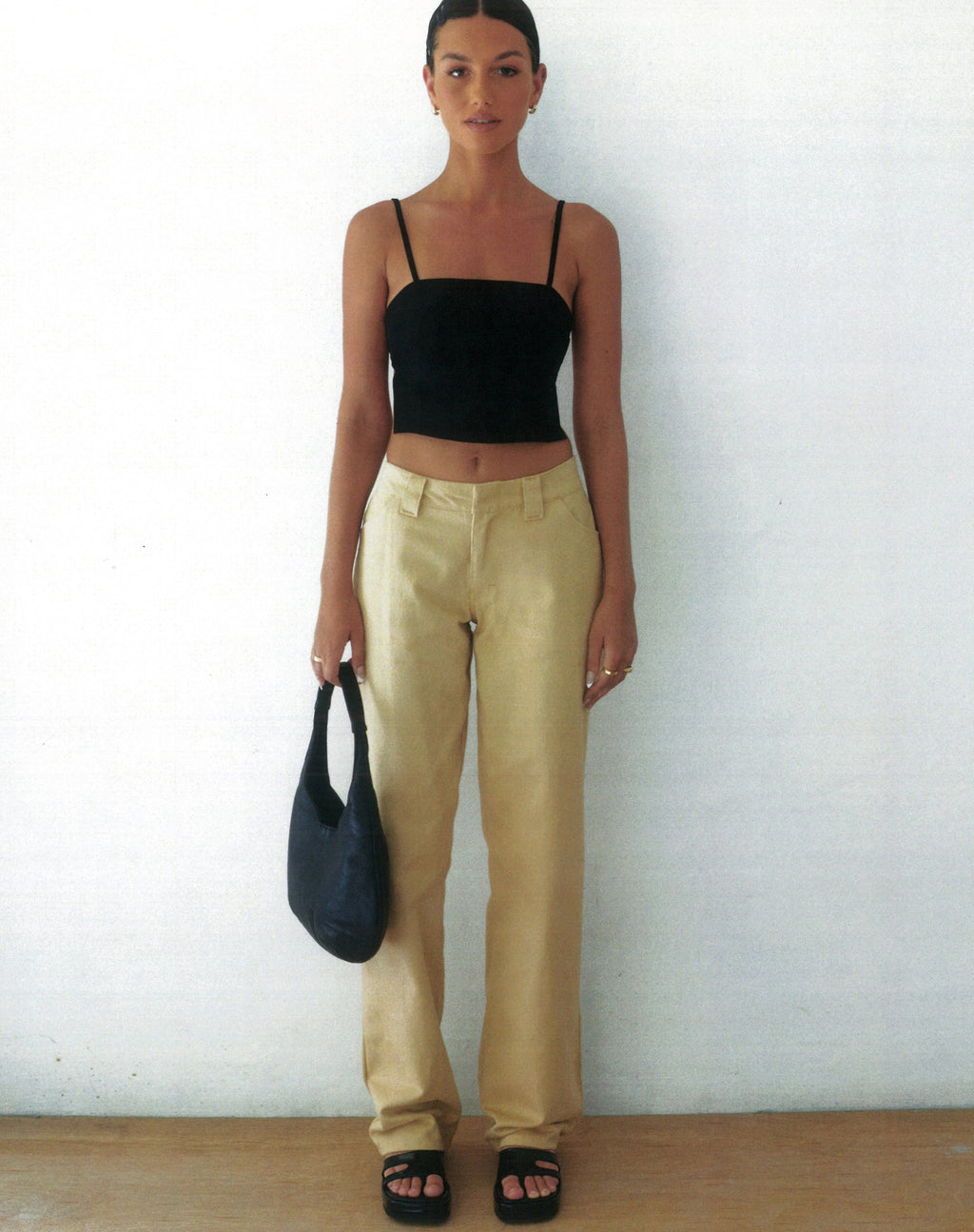 Motel X Olivia Neill Kana-Hose in Tan
