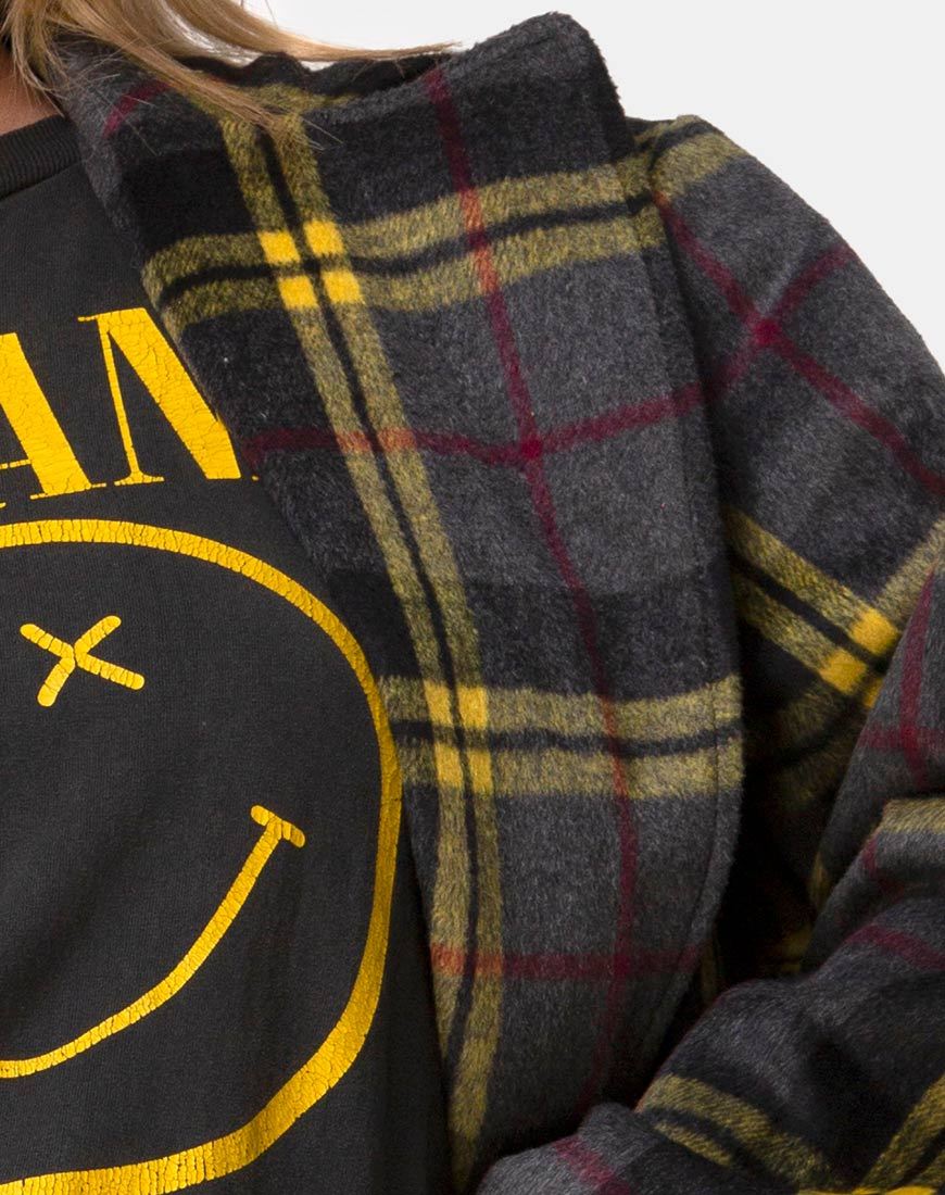 Bild von Dusty Coat in Karo Gelb Braun