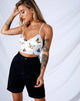 Bild von Veila Crop Top in Creme Butterfly