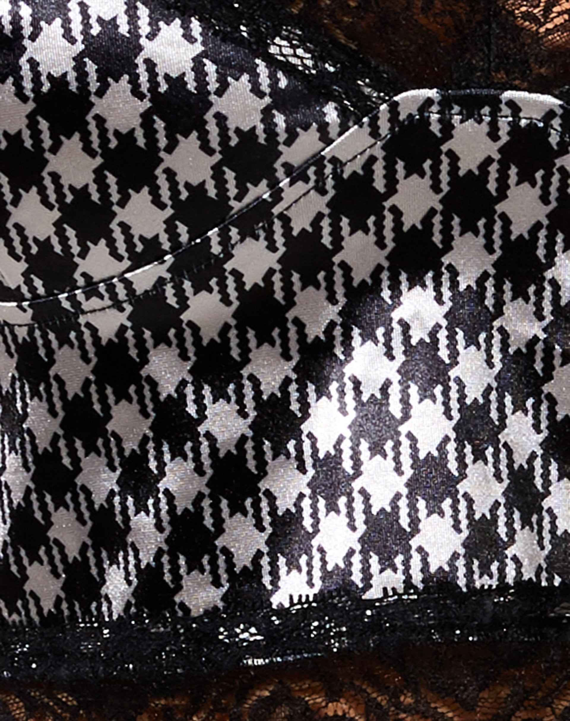 Bild von Dyrana Crop Top in Diagonal Dogtooth
