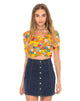 Bild von Eclat Crop Top in Playtime Floral Orange