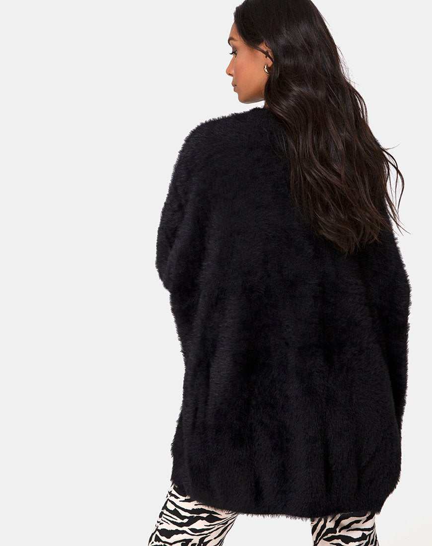 Edgen Pullover aus Strick Schwarz