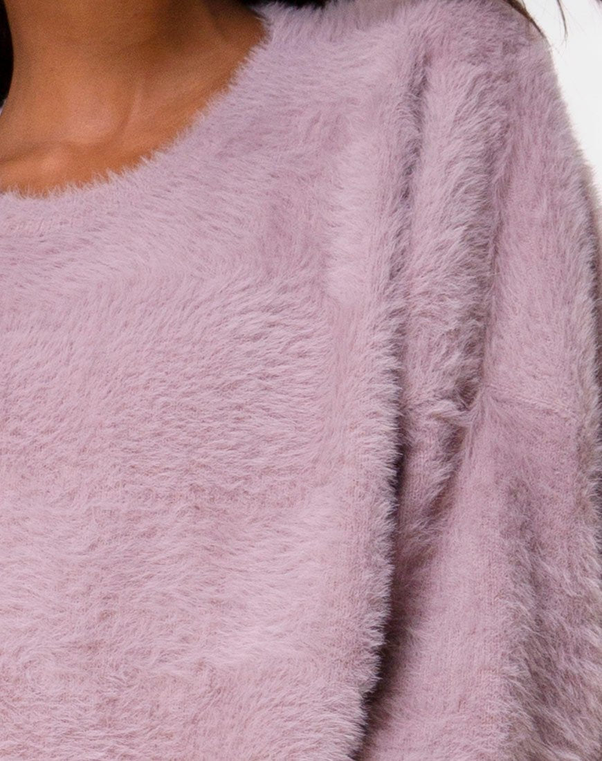 Image of Edgen Pullover in Mauve gestrickt