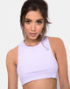 Bild von Edina Crop Top Rib Flieder