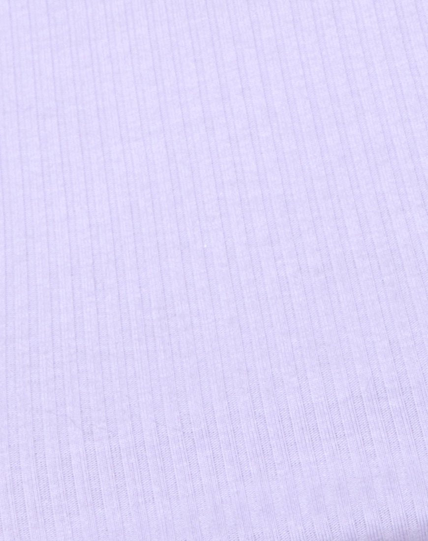 Bild von Edina Crop Top Rib Flieder