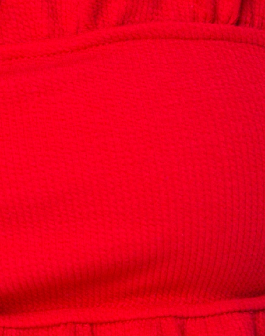 Bild von Effie Bikinioberteil aus roter Rippe