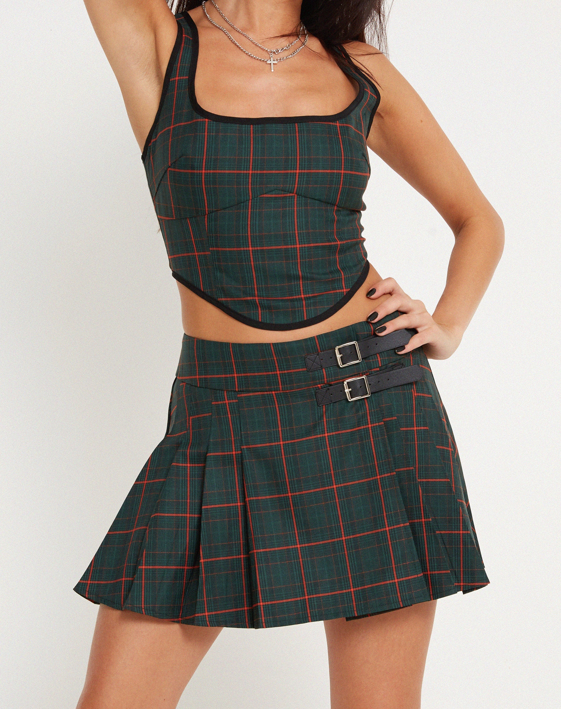 Bild von Skirza Skirt Tartans Green
