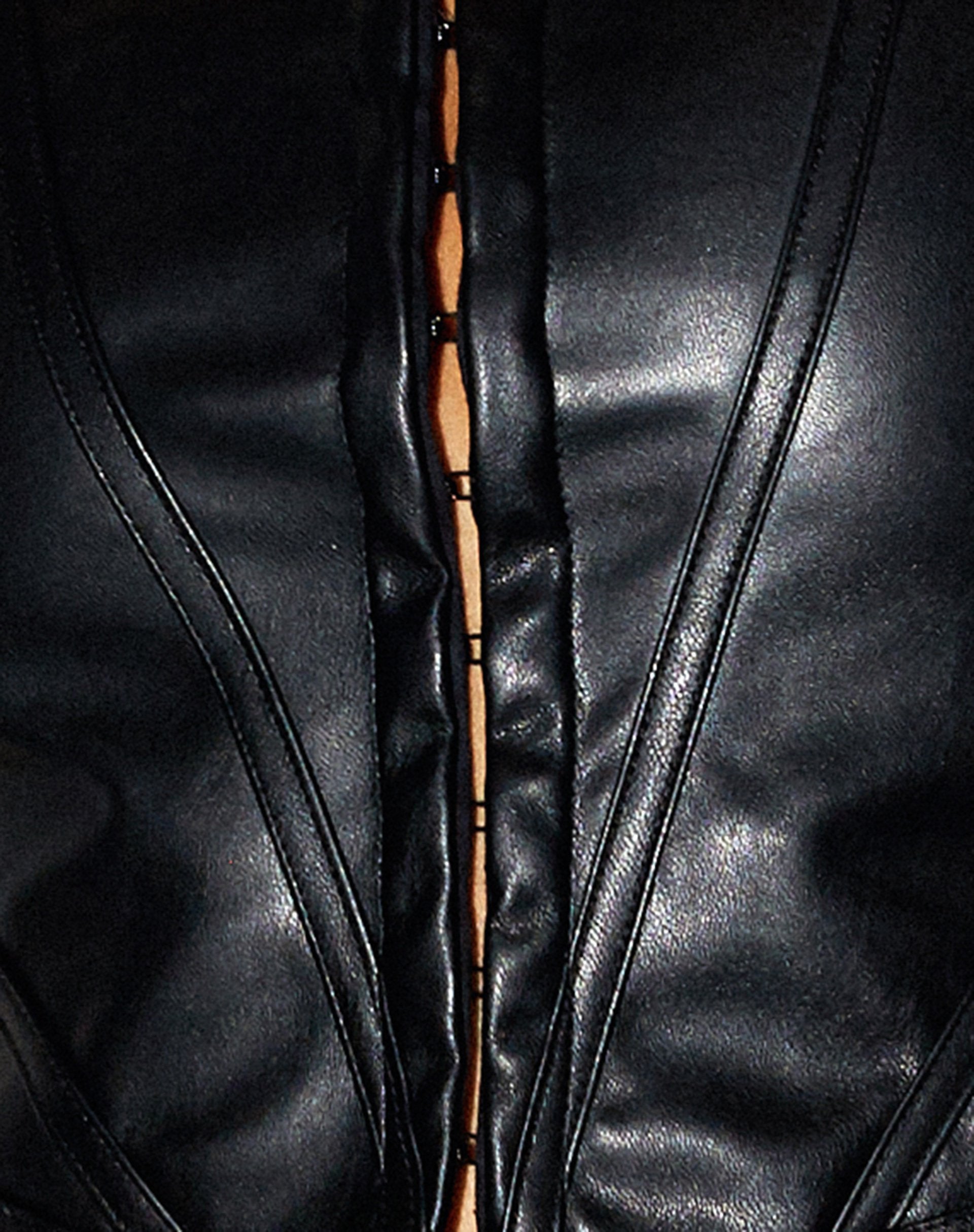 Bild von Elci Korsett Top in Pu Schwarz