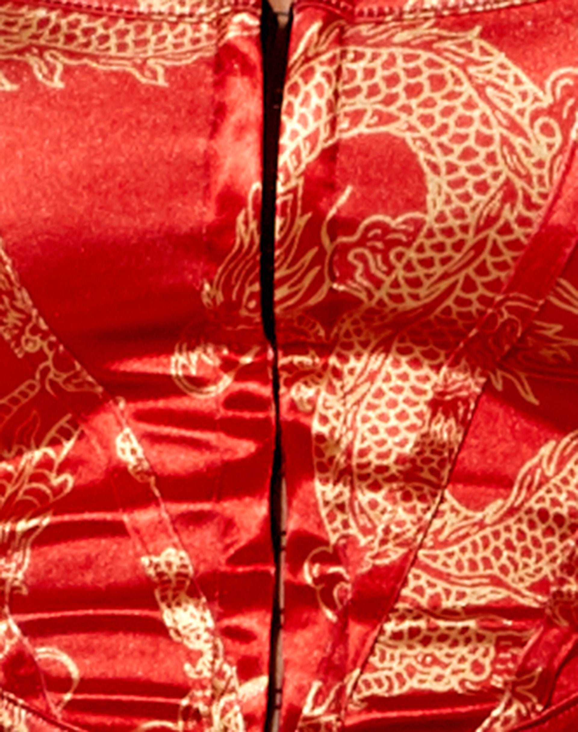 Bild von Elci Korsett Top in Drachenblume Rot Gold