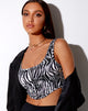 Bild von Elci Korsett-Top in Zebra Vertikal