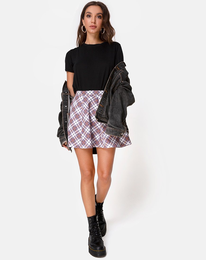 Bild von Elda Rock in Grunge Check Lila