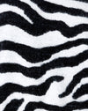 Stricken Zebra Schwarz und Weiß