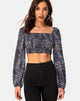 Bild von Elina Top in Rar Leopard Grau