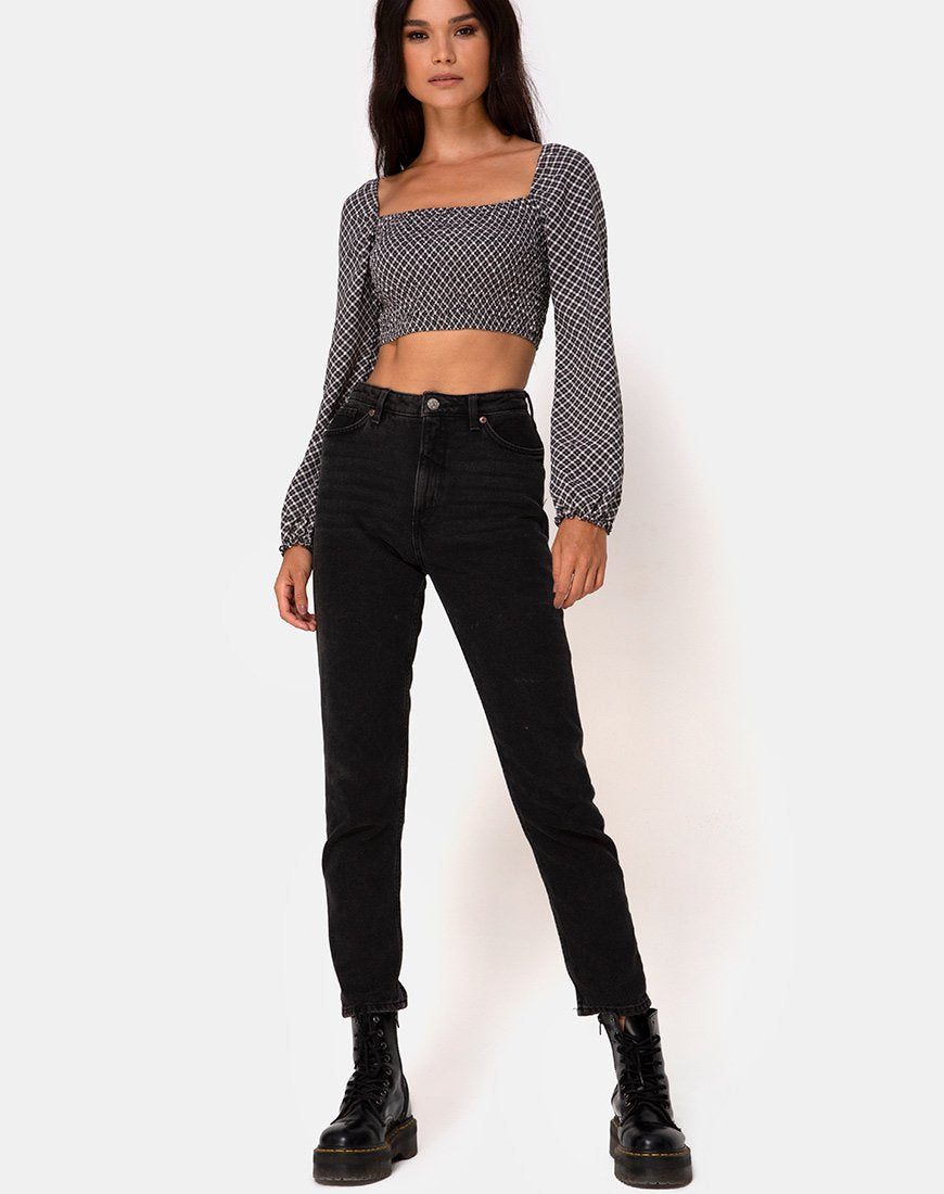 Image von Elina Top in Check It Out Schwarz