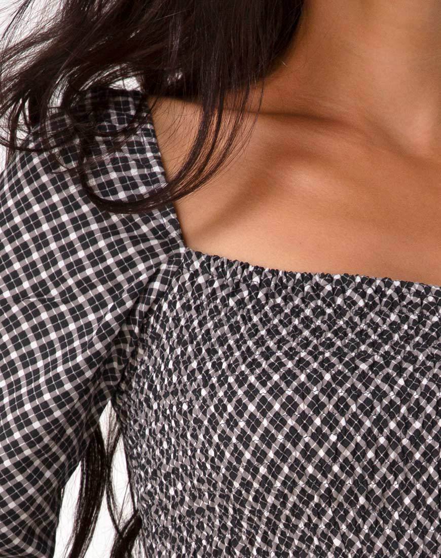Image von Elina Top in Check It Out Schwarz