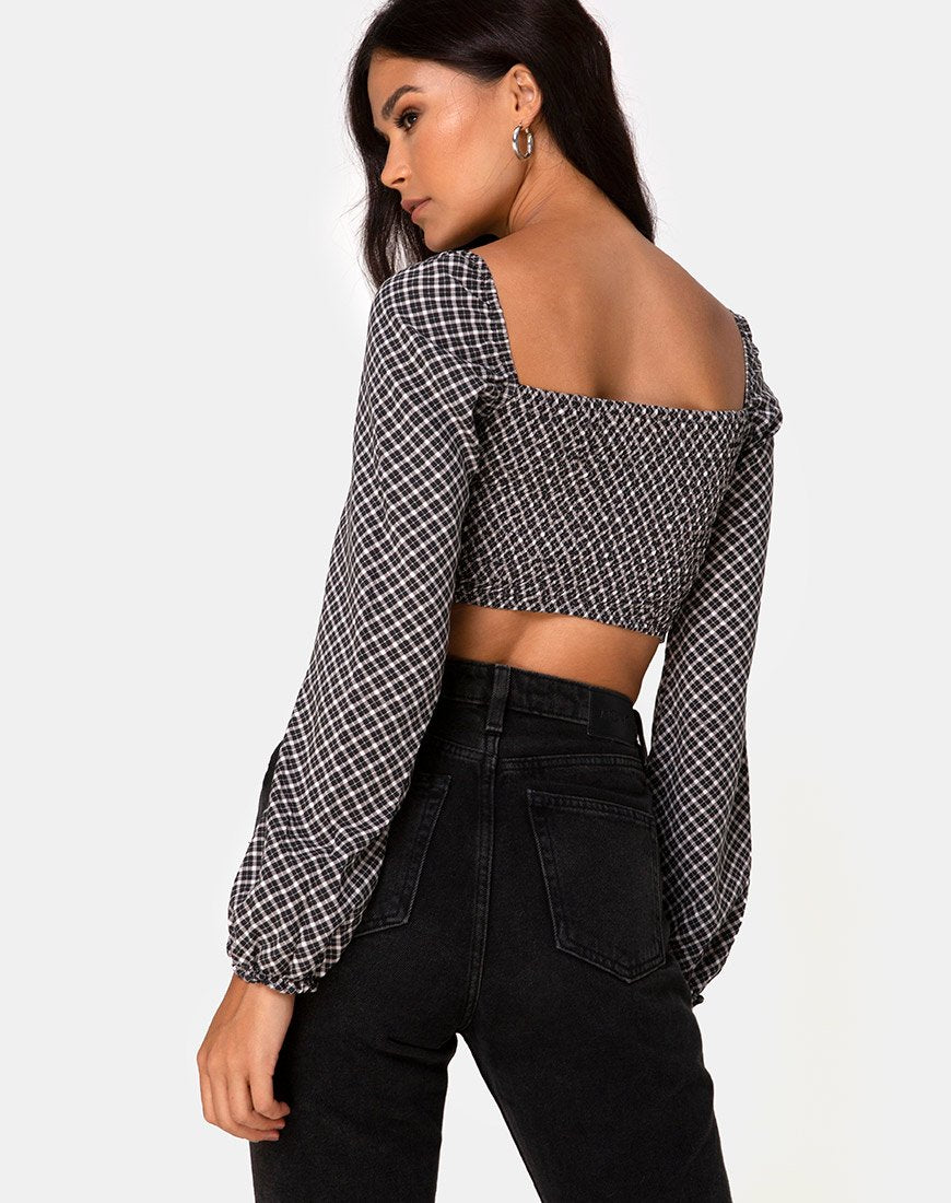 Image von Elina Top in Check It Out Schwarz