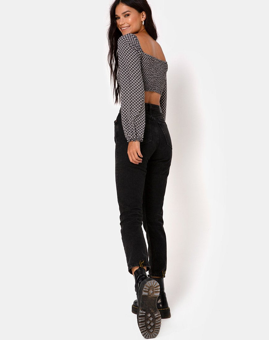 Image von Elina Top in Check It Out Schwarz