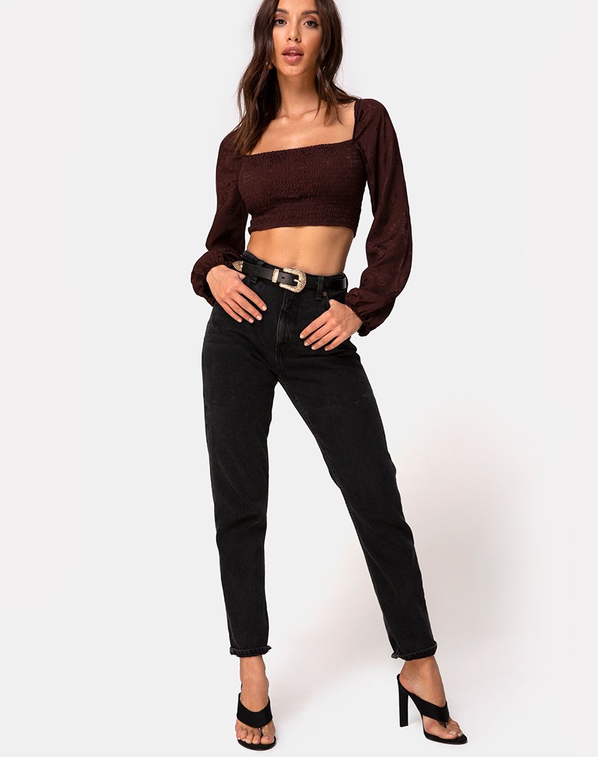 Image von Elina Top in Satin Rose Cocoa