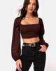 Image von Elina Top in Satin Rose Cocoa