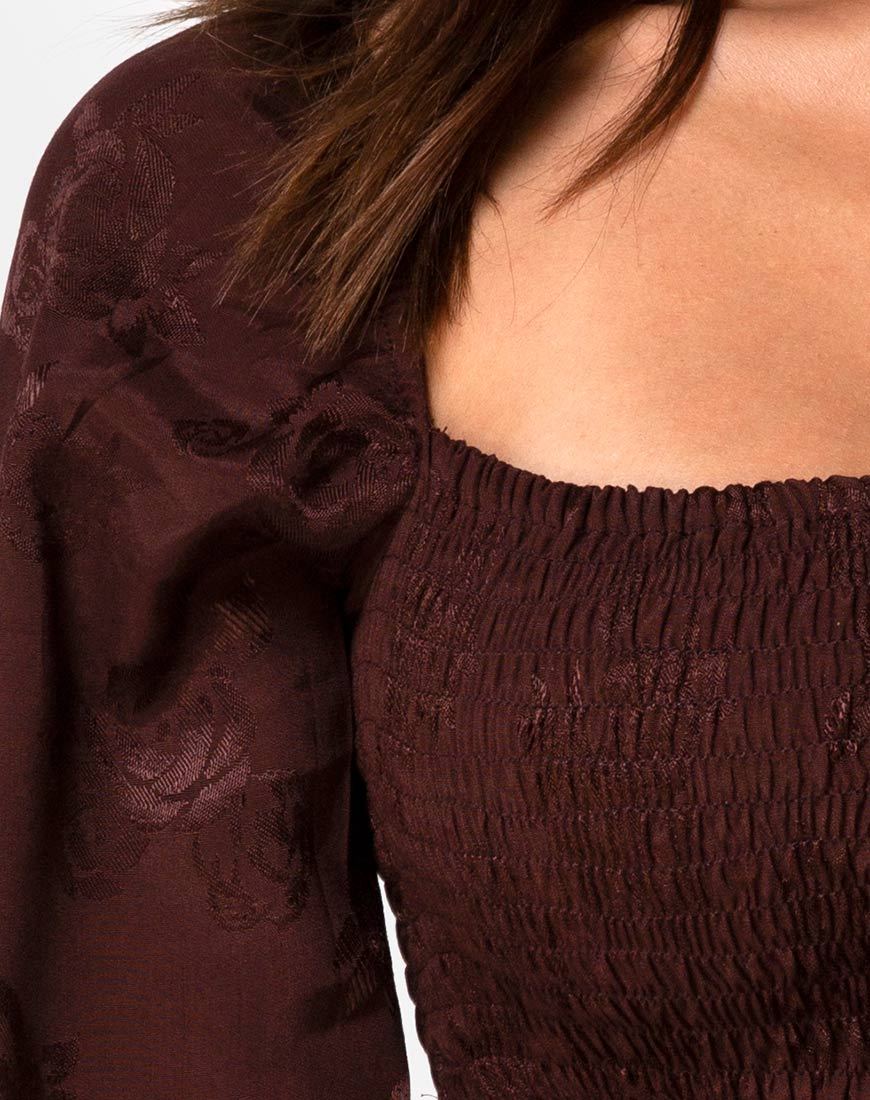 Image von Elina Top in Satin Rose Cocoa