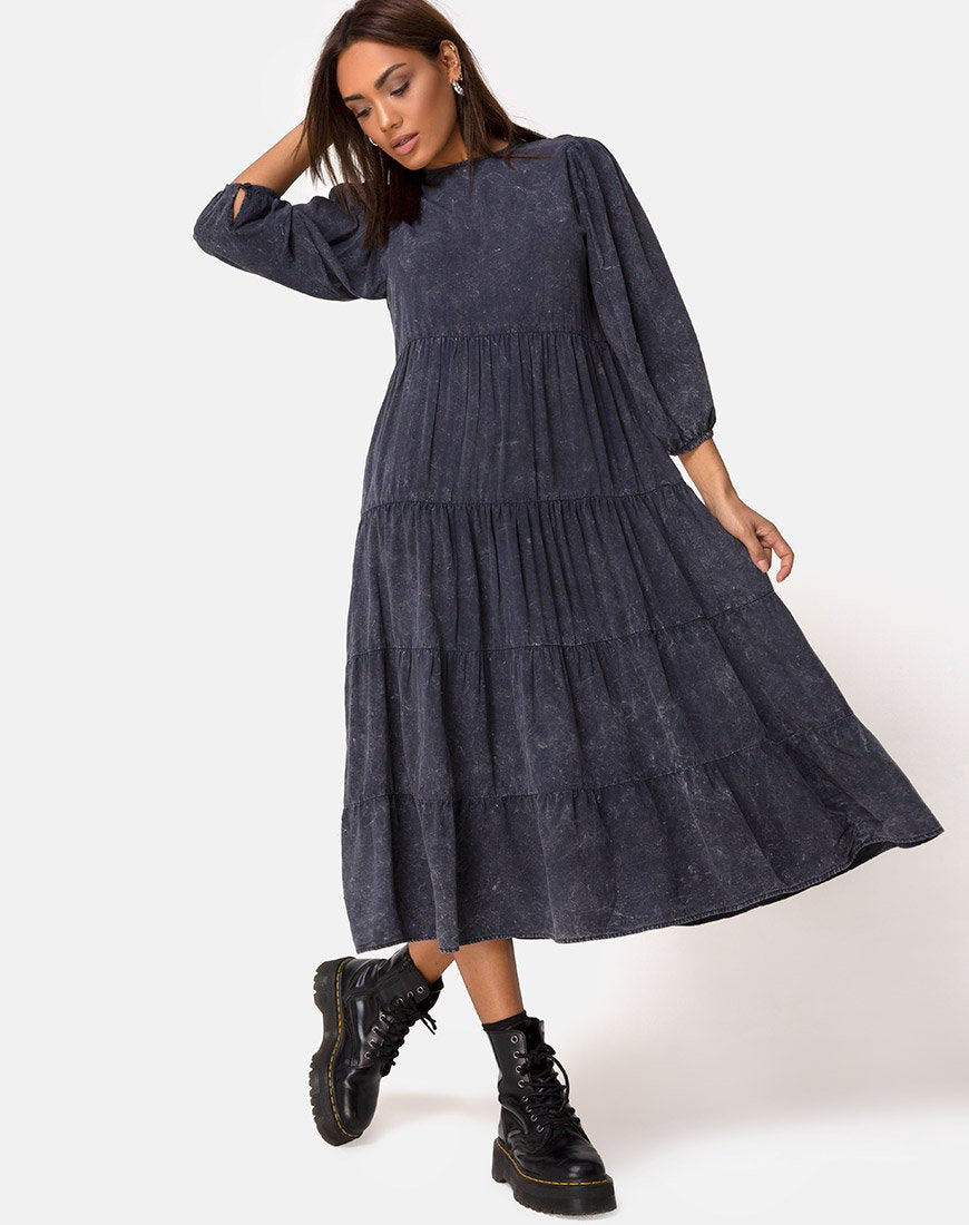 Image of Magnolia Kleid in Wash Out Schwarz