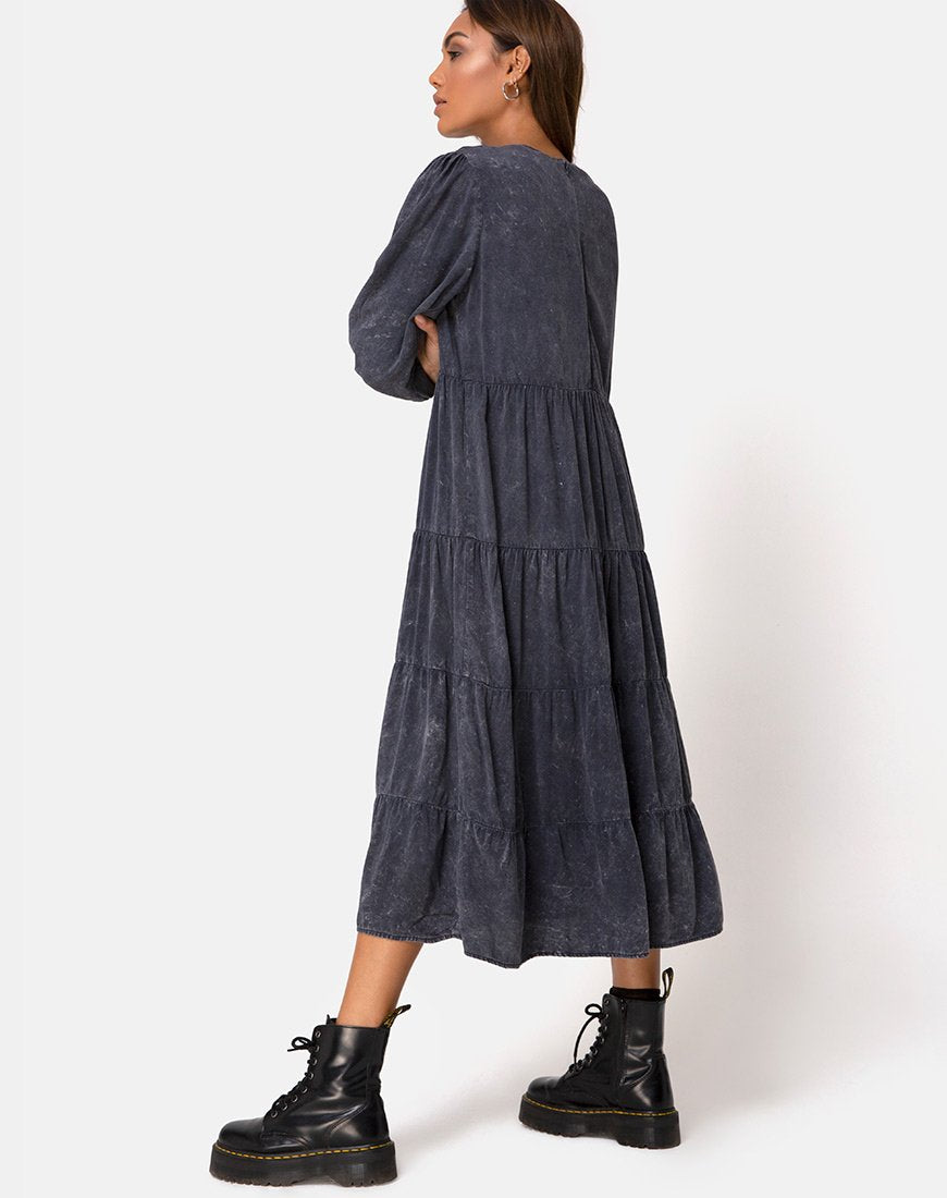 Image of Magnolia Kleid in Wash Out Schwarz