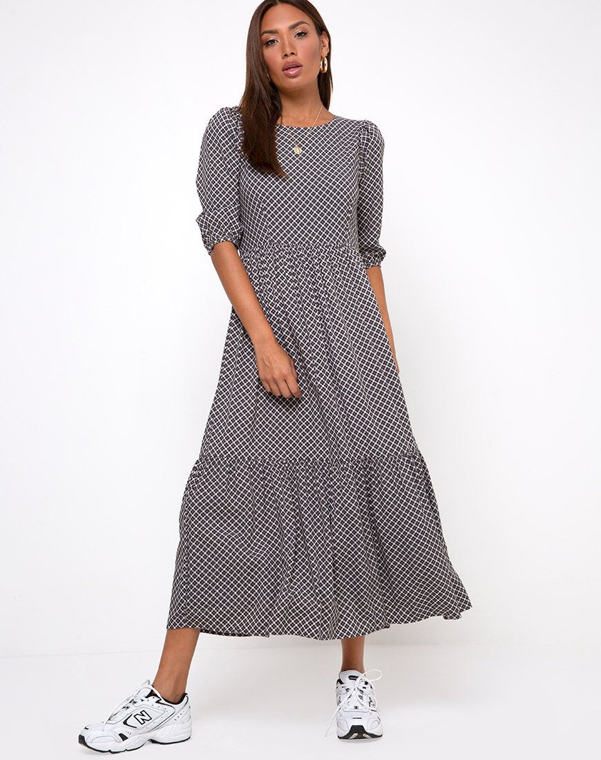 Bild von Ellery Maxikleid in Check it Out Schwarz
