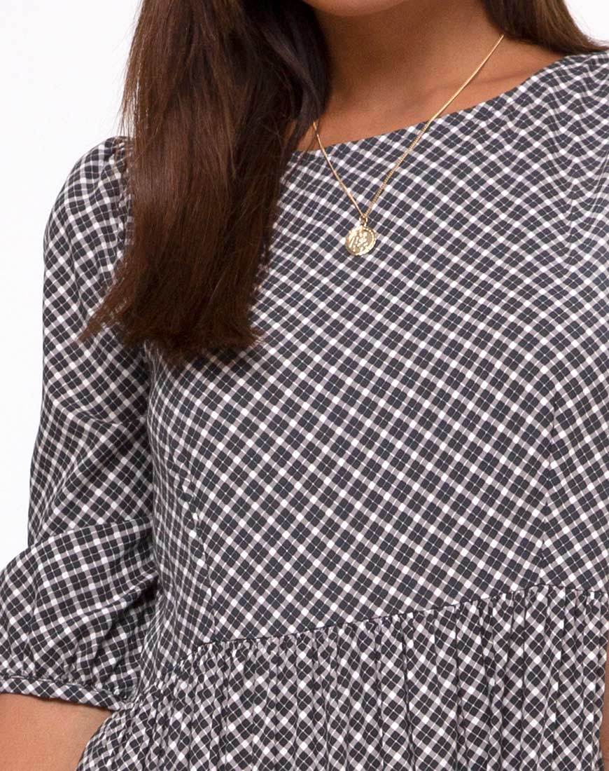 Bild von Ellery Maxikleid in Check it Out Schwarz