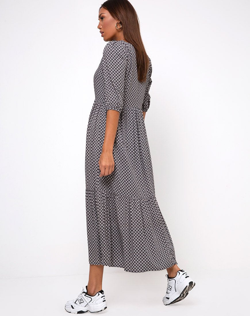 Bild von Ellery Maxikleid in Check it Out Schwarz