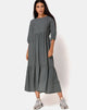Bild von Ellery Maxikleid in Check it Out Grün
