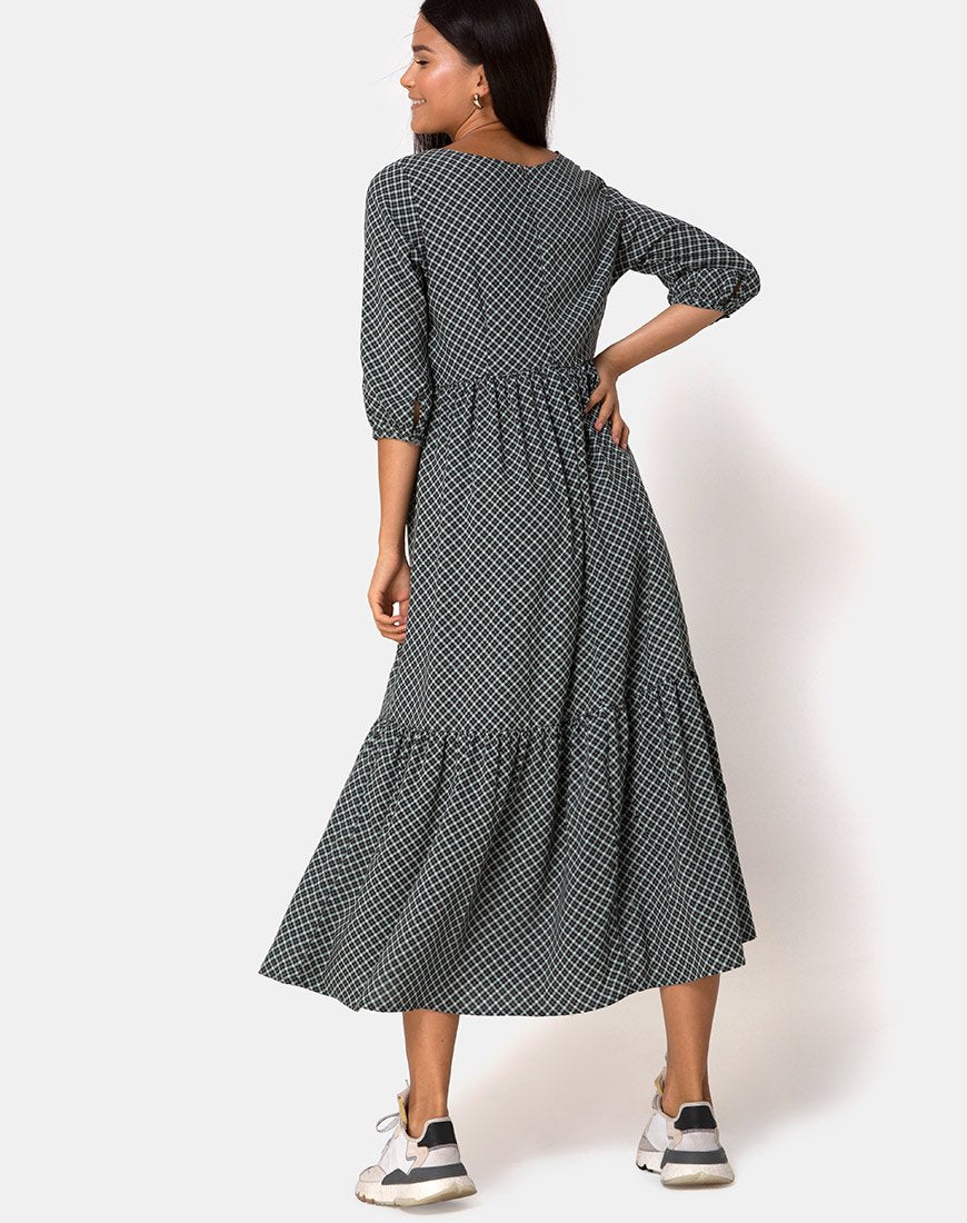 Bild von Ellery Maxikleid in Check it Out Grün